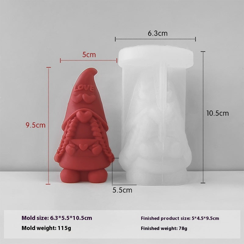 Bougie Silicone Mold Soap fait main Aromathérapie Ornements de pierre parfumée