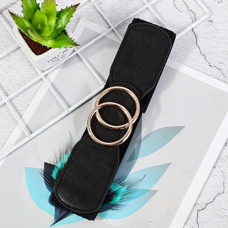 Ceinture décorative casual stretchy mode avec un snap boucle