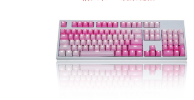 Pénétration de mots Dyed Keycap 104PBT Matériau translucide