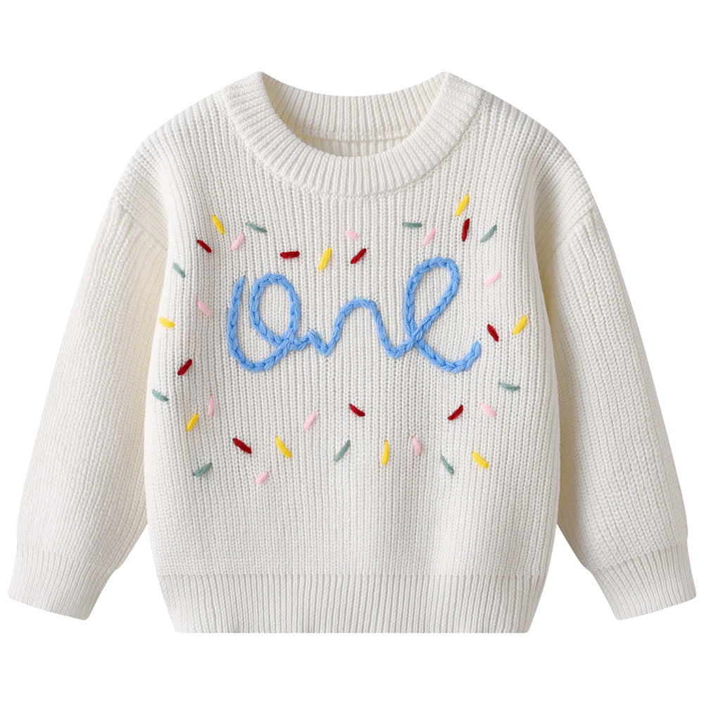 Filles Chandail Enfants Chandail avec broderie