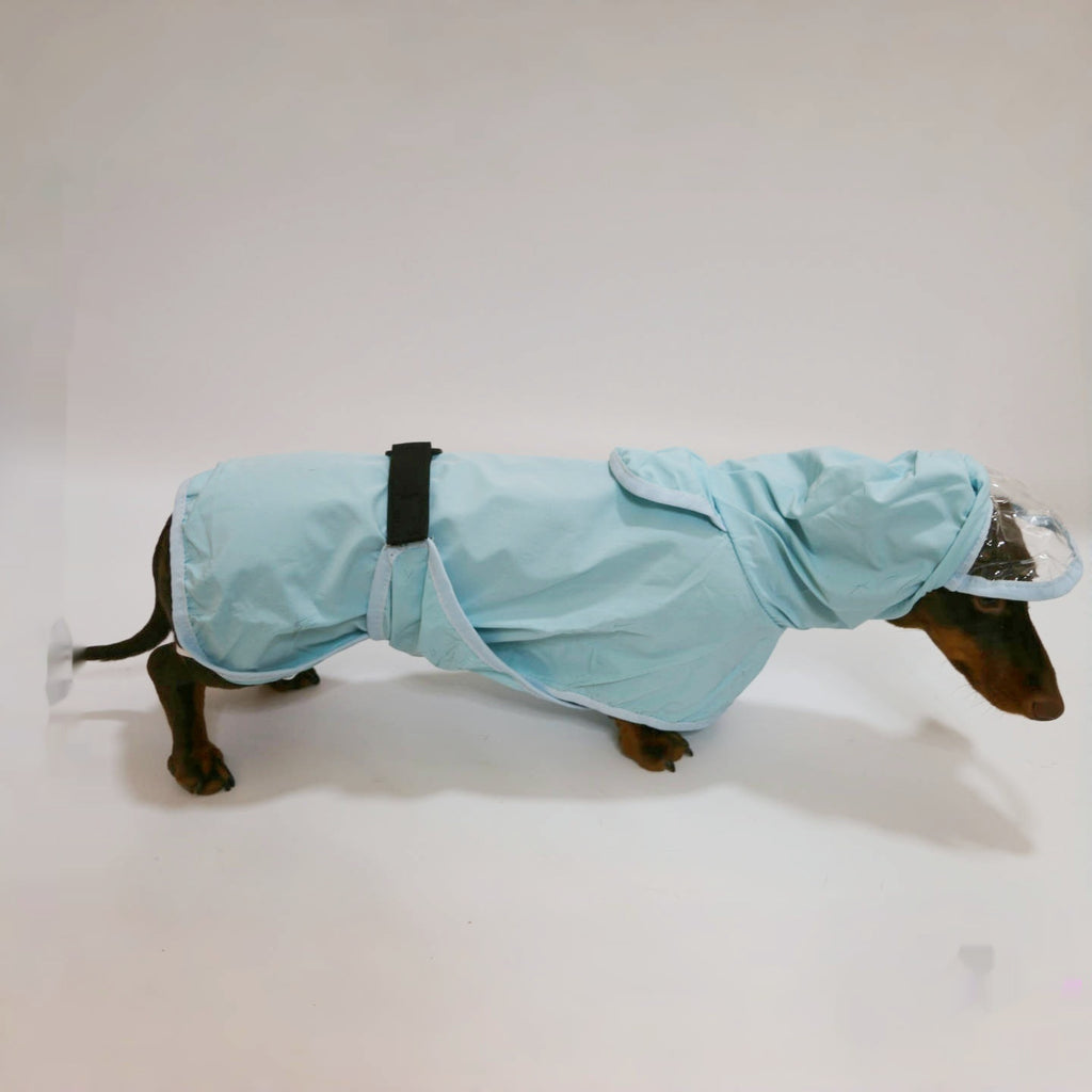 Poncho imperméable à capuchon pour chien