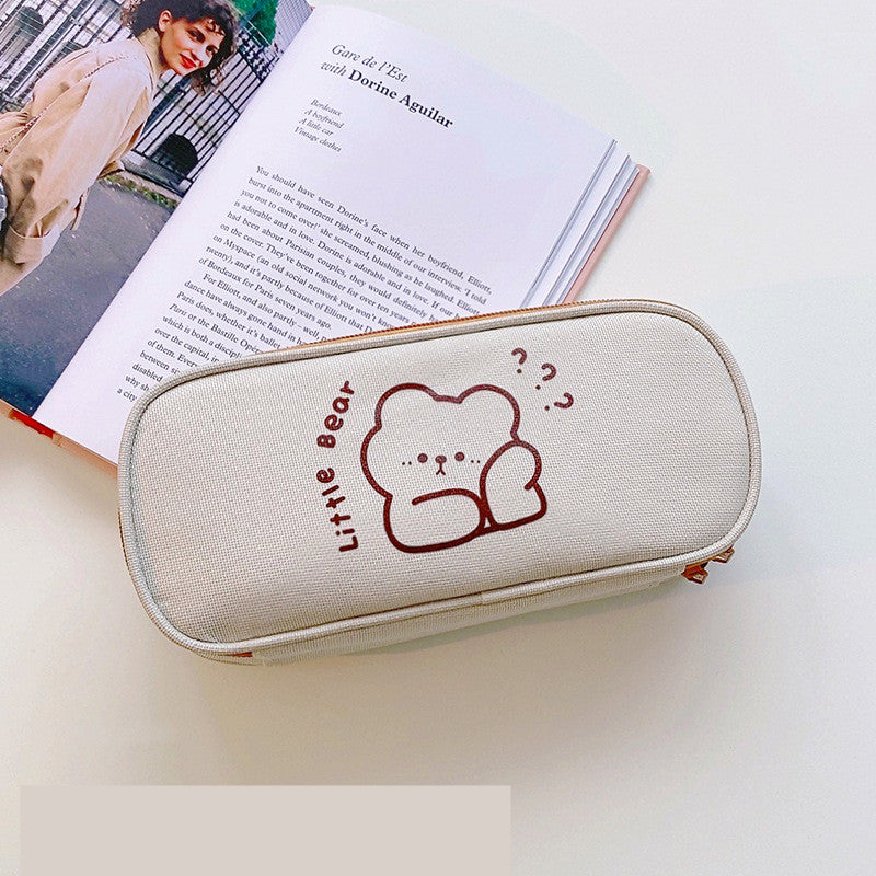 Littérature et Art Oxford Cloth Student Crayon sac de papeterie Box