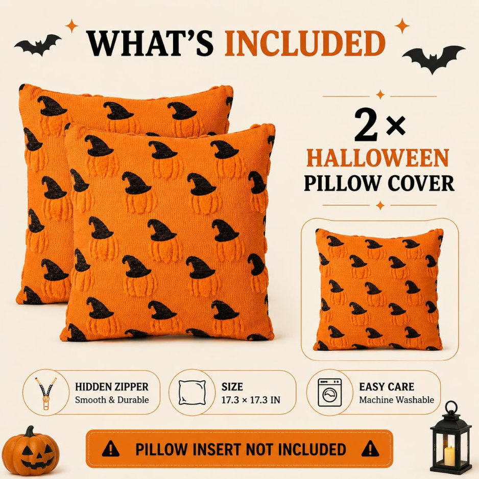Couvertures d'oreillers 2PCS Halloween