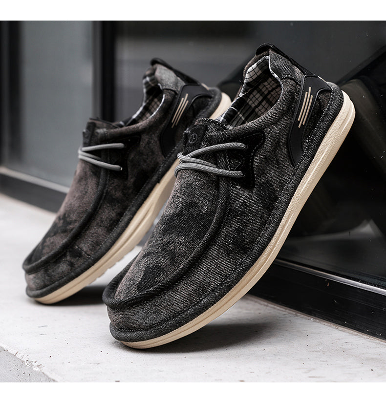 Men's breathable canvas shoes