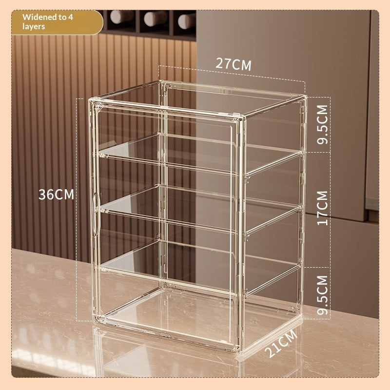 Boîte de rangement transparente antipoussière en acrylique à haute transparence