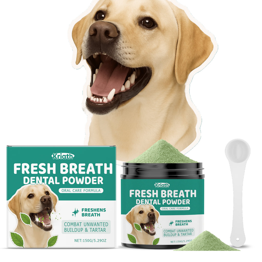 Poudre de nettoyage de dents de chien