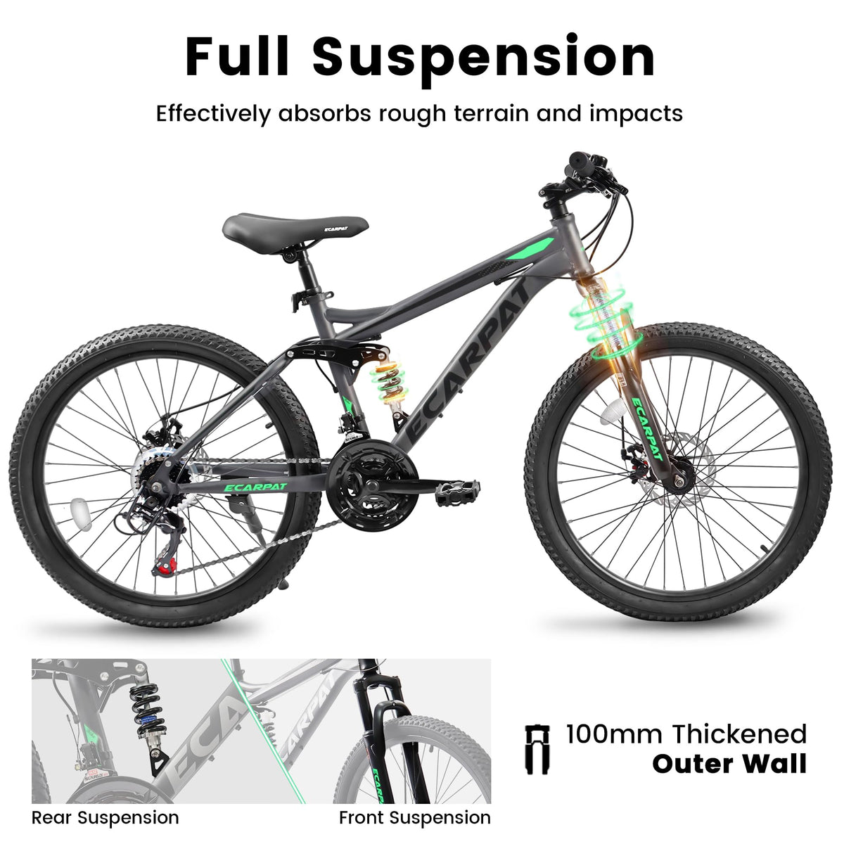 A2460 24-inch Full Suspension Mountain Bike
