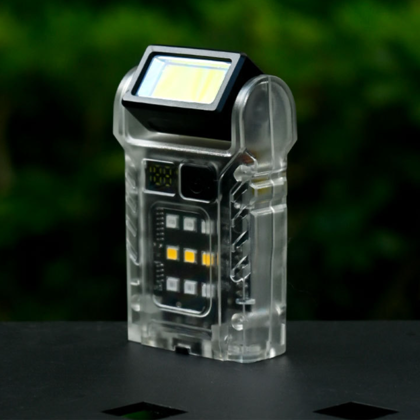 Mini lampe de poche LED lampe de poche magnétique USB rechargeable lampe de travail ceinture