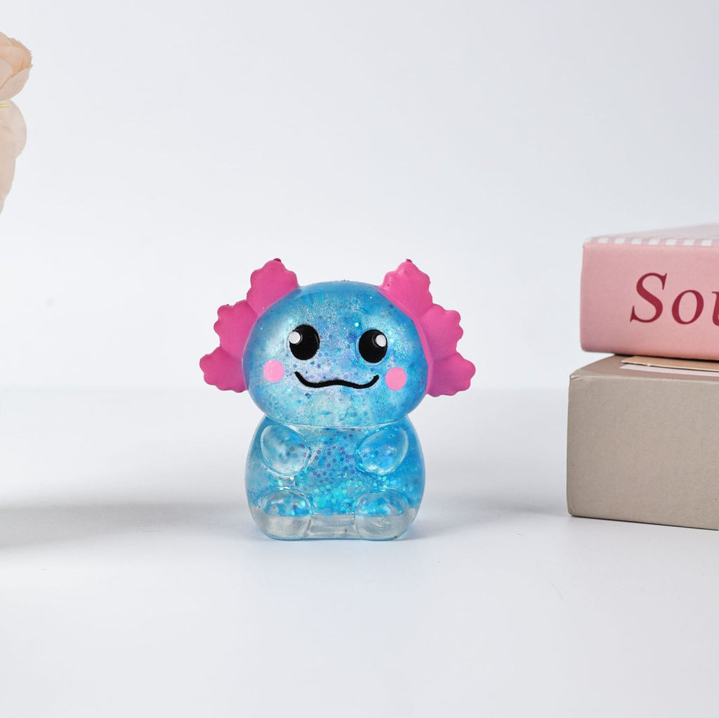 1PCS Glitter Axolotl Squishy