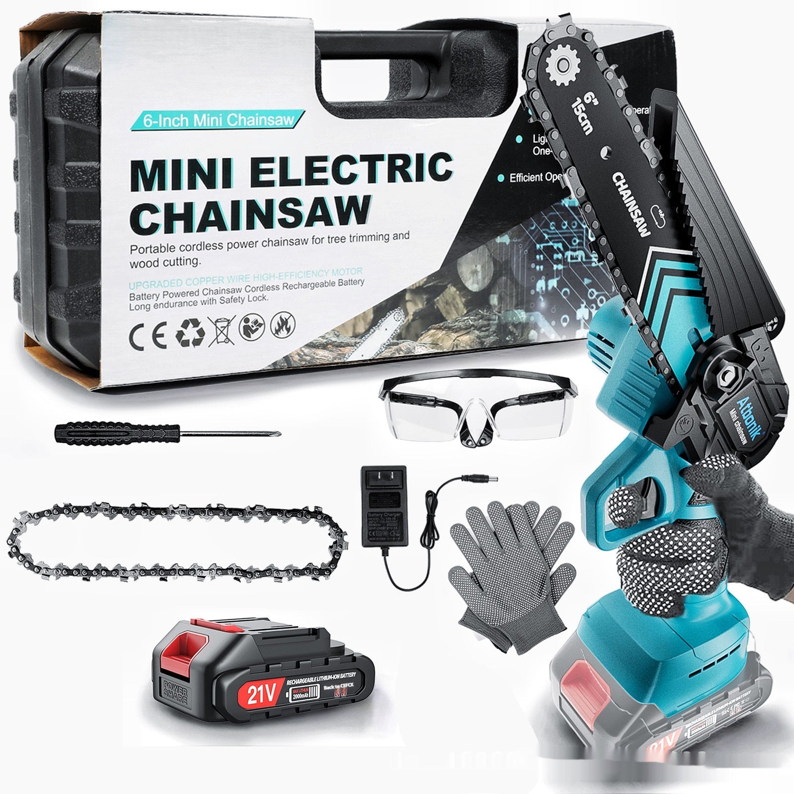 Ménage Petite scie électrique rechargeable sans fil portable Lithium