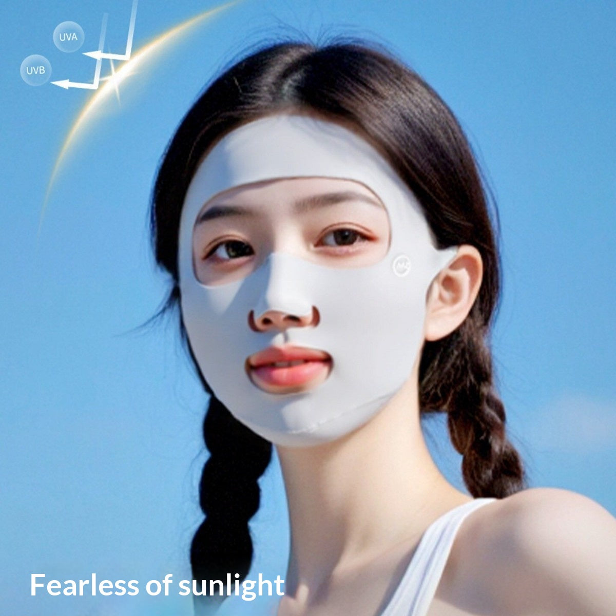 Running Ready Sun Masque de protection du visage Femmes Summer Ice Silk Masque