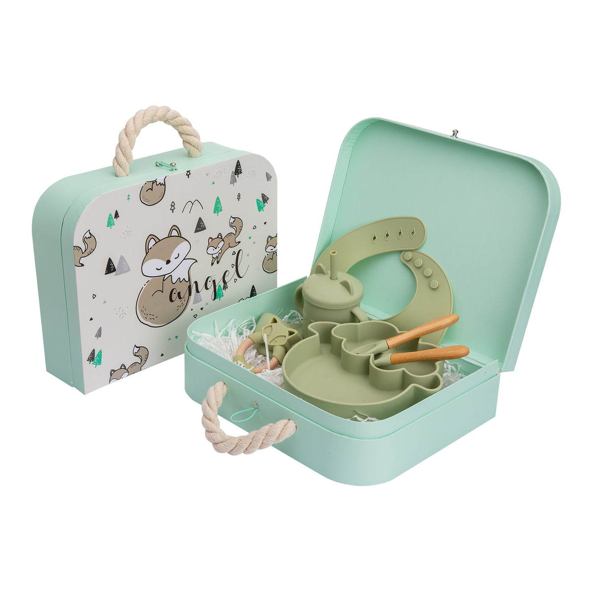 Ensemble de vaisselle pour nouveau-né Baby Silicone Bowl