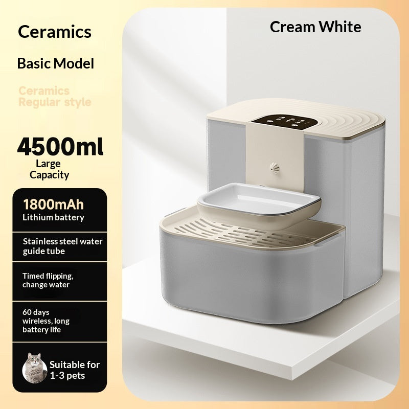 Fontaine d'eau pour animaux de compagnie thermostatique avec fonction d'inclinaison automatique Fl
