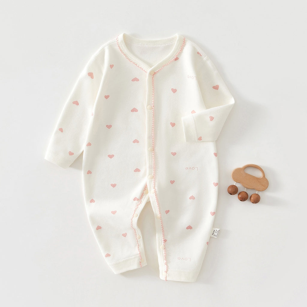 Costume de bébé à manches longues en coton pur