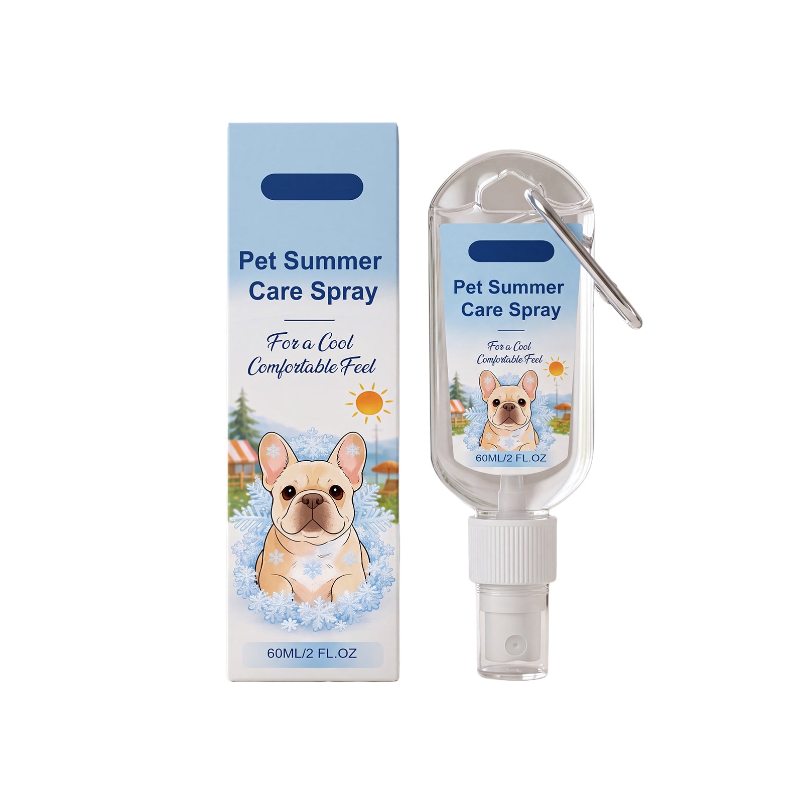 Spray pour soins d'été pour animaux de compagnie