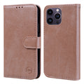 Solid Color Cloud Oil Leather Mobile Phone Leather Case Flip Protective Cover