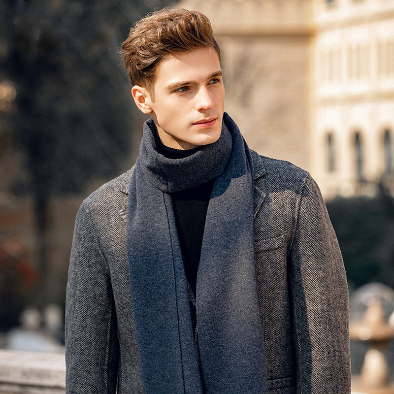 Echarpe tricotée en laine pour homme