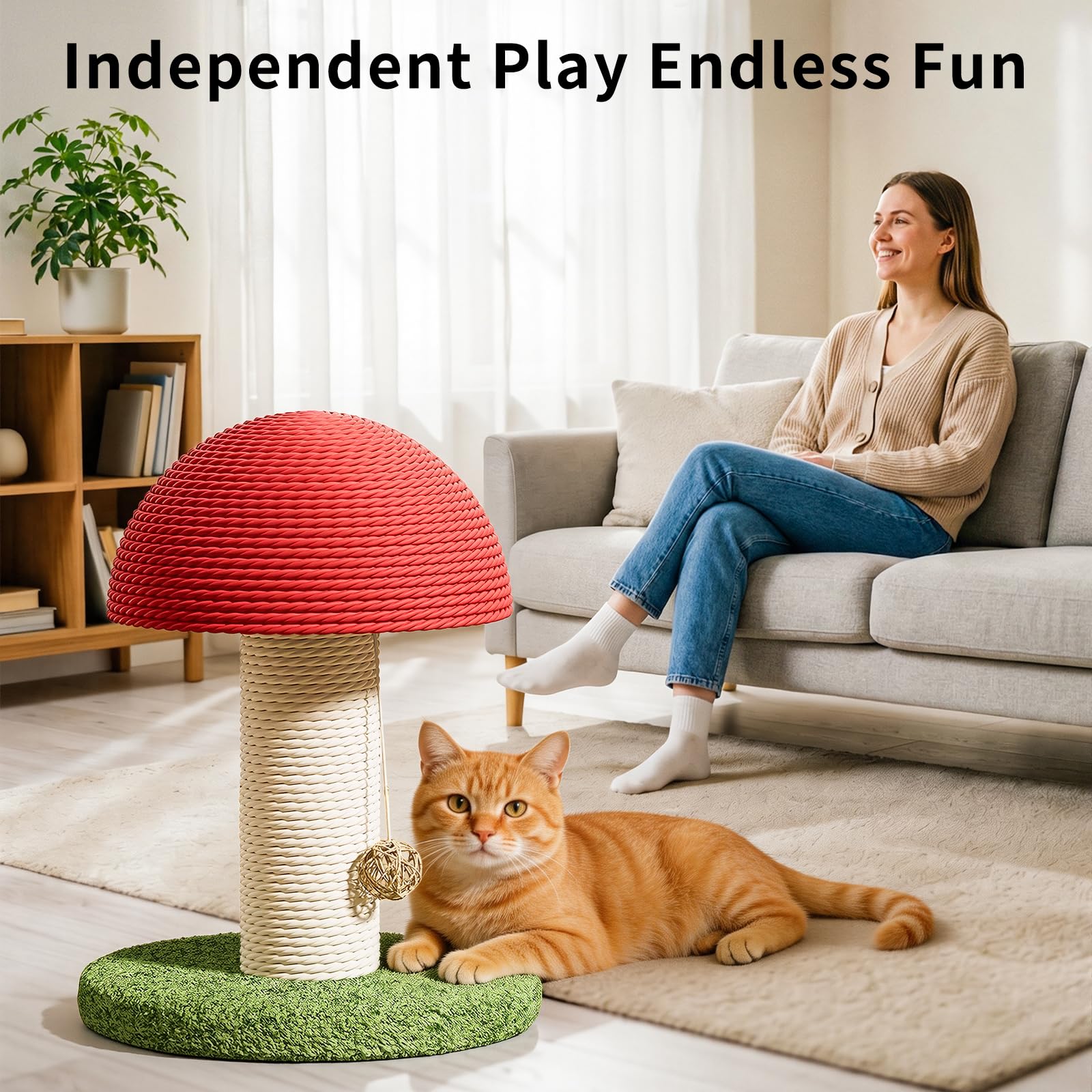 Champignons Cat Scratching Post 11inch pour chaton et petits chats