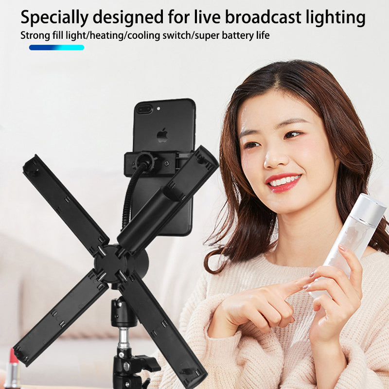 Fill Light Folding Wireless 12 pouces Portable Foldable Fill Light pour Tiktok Youtube Photog