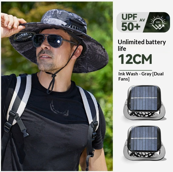 Chapeau d'éventail de pulvérisation Cooling Sunshade Chapeau Fisherman