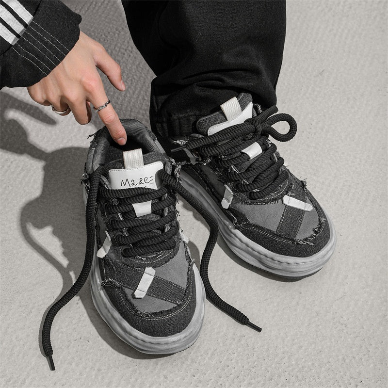 Design d'intérêt spécial 7cm Invisible Hauteur Augmenter Détresse Désolée Chaussures de pension