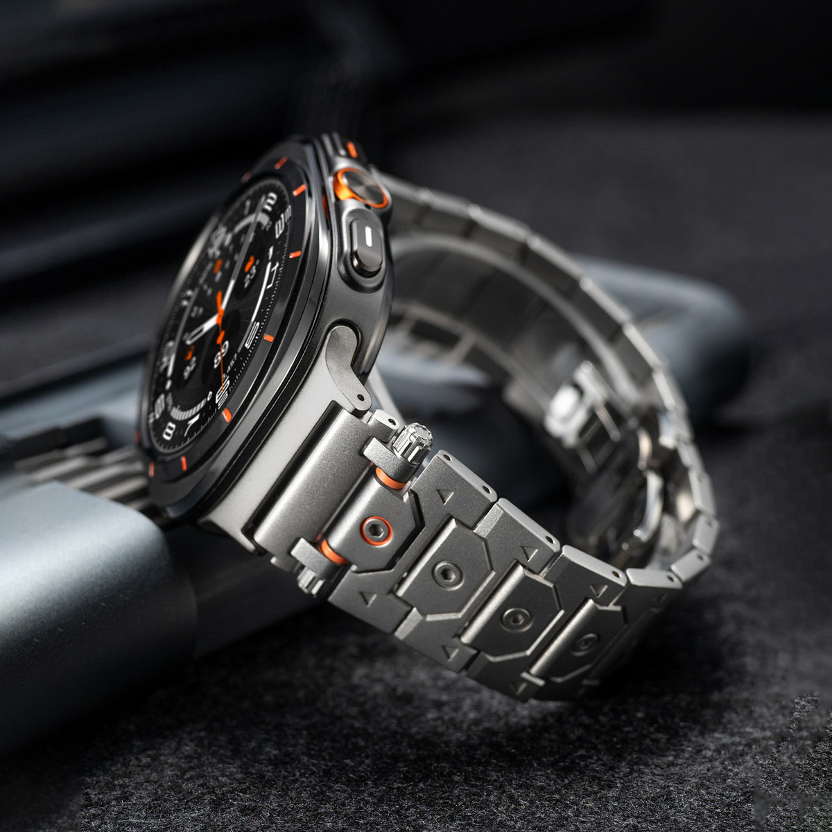 Fermoir papillon Bracelet métallique en acier inoxydable