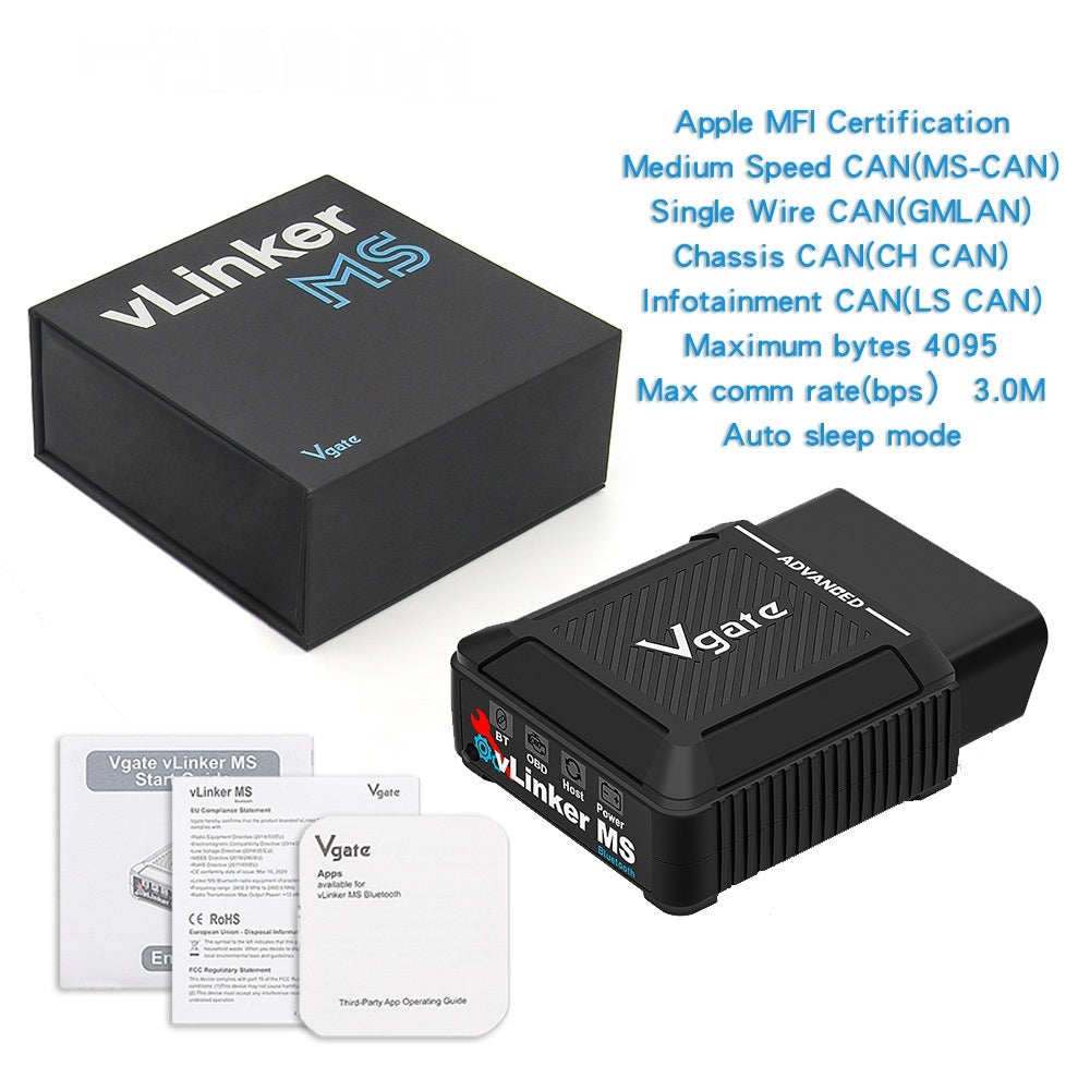 Outil de diagnostic de systèmes automobiles VLinker MS 12 ou 24V