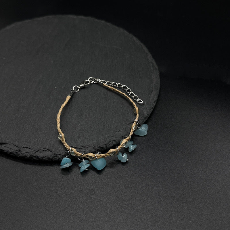 Bracelet de galets de Raffia