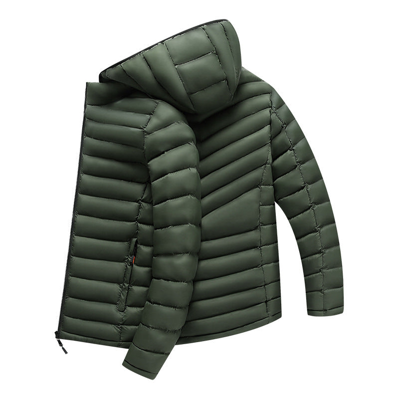 Veste de rangement rembourrée en coton léger pour hommes