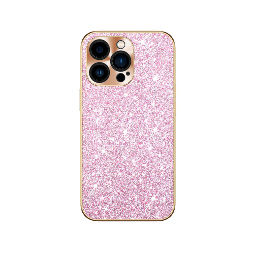 Housse de protection pour CD en métal pour téléphone Glitter Diamant Électroplaqué