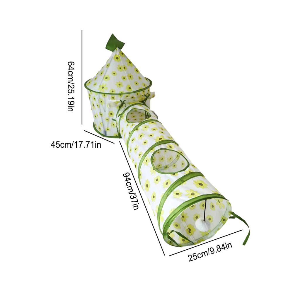 Tunnel de jeu de chat Pliage interactif Bunny Tent Tunnel de tente de chat pliable Tubes de tente portable Ind