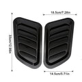 Bloss Black Car Bonnet Hood Air Flow Intake Scoop Vent Decor couvre Universal 2X