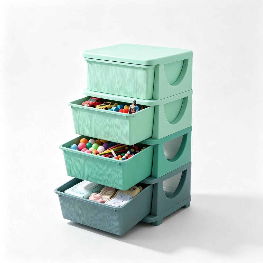 Tiroirs modernes de rangement de jouets