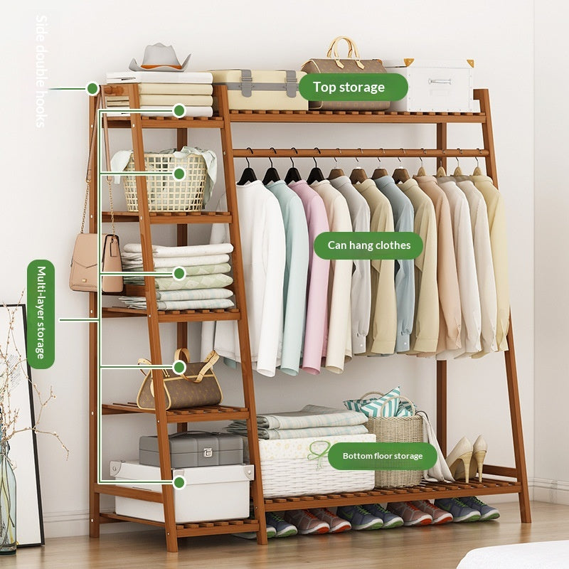 Rack en bois massif simple pour le salon