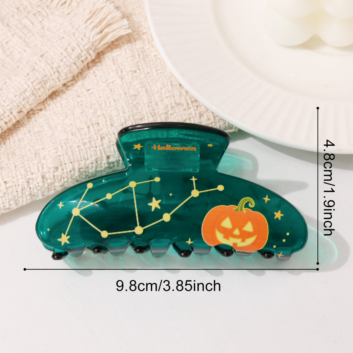 Nouveau style Halloween Transparent Shark Clip pour cheveux de femmes
