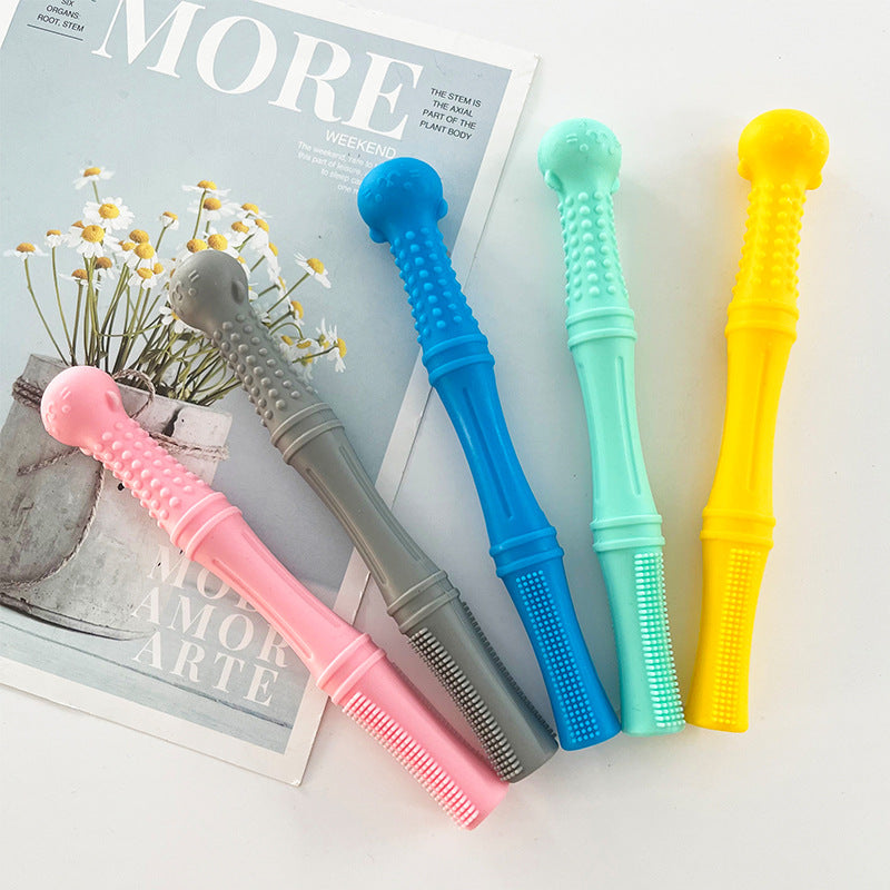 Poignée de dents de bébé en silicone Poignée de bébé Poignée maternelle et enfant