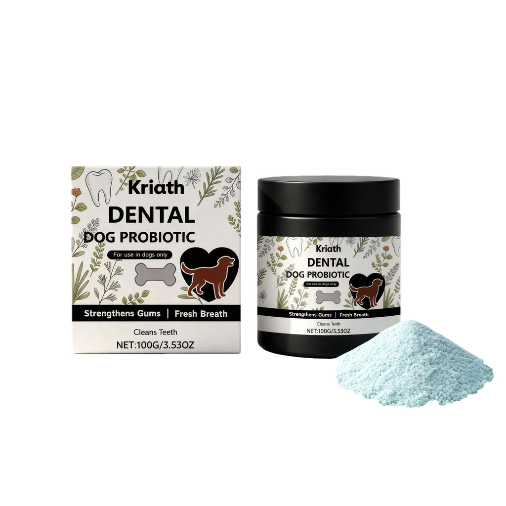 Supplément en poudre pour soins dentaires pour chiens