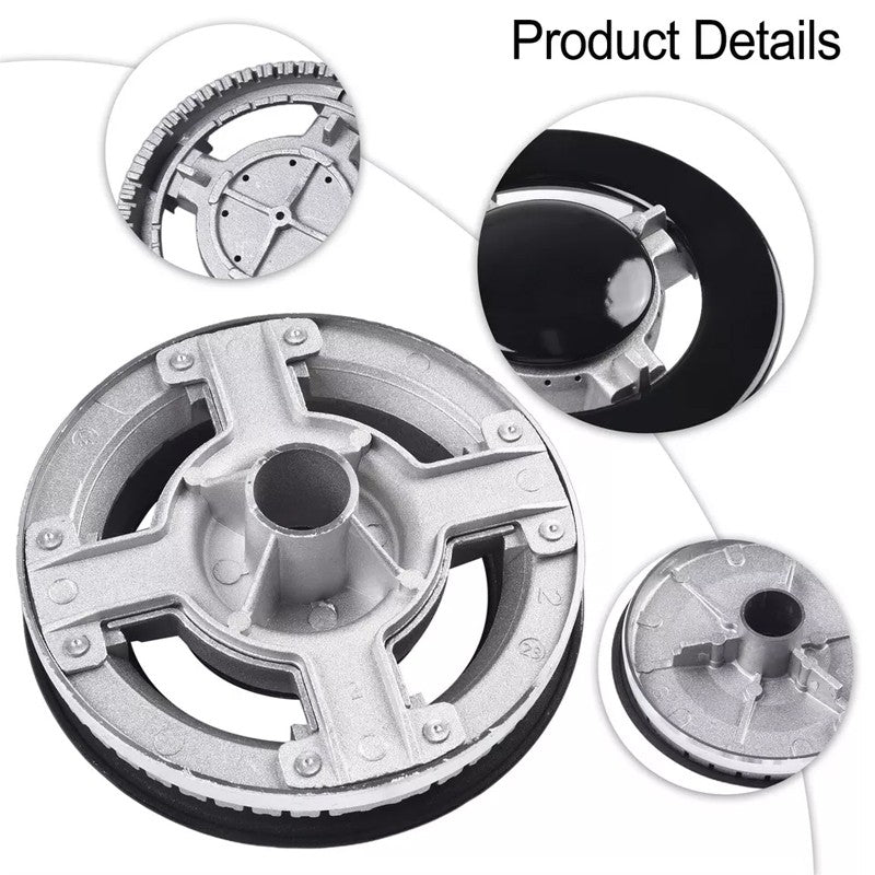 5Pcs Set Cooker Oven Gas Hob Rapid Burner Caps Crown Ring Tops Kit Couverture de flamme