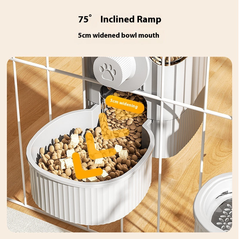 Suspension Cage Dog Basin Cat Bowl Automatic Pet Feeder