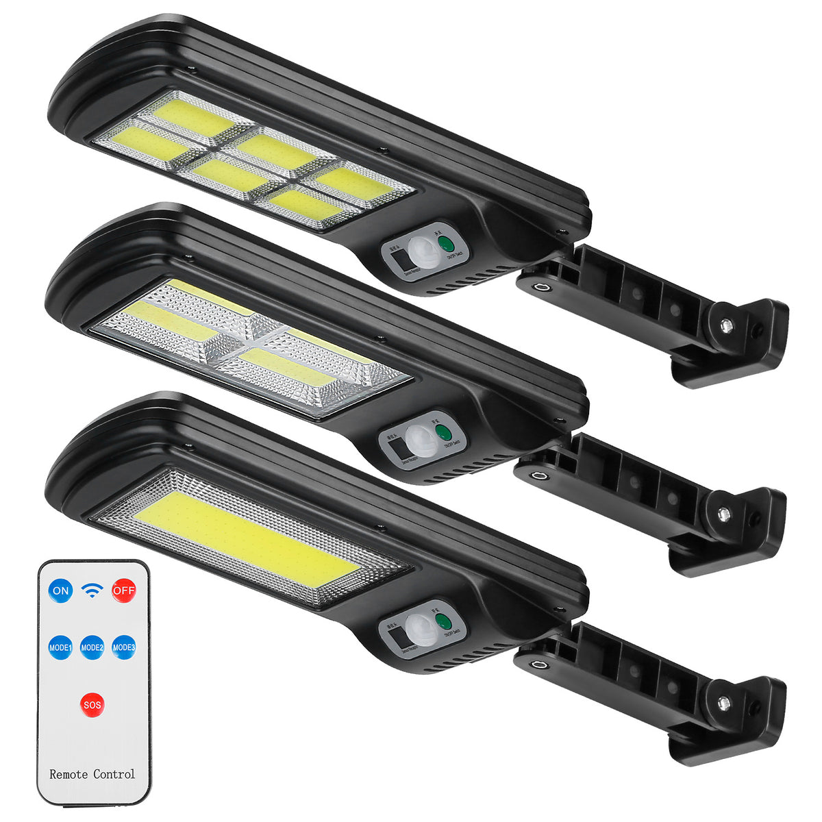 1Pc 450W 300W 200W Solar-Powered Motion Sensor Outdoor Lights IP65 Waterproof 3 Modes