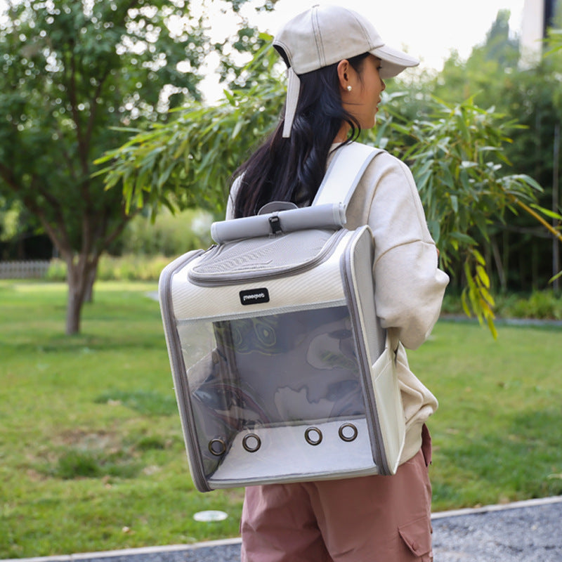 Sac à dos portable pour animaux de compagnie de grande capacité pour usage extérieur