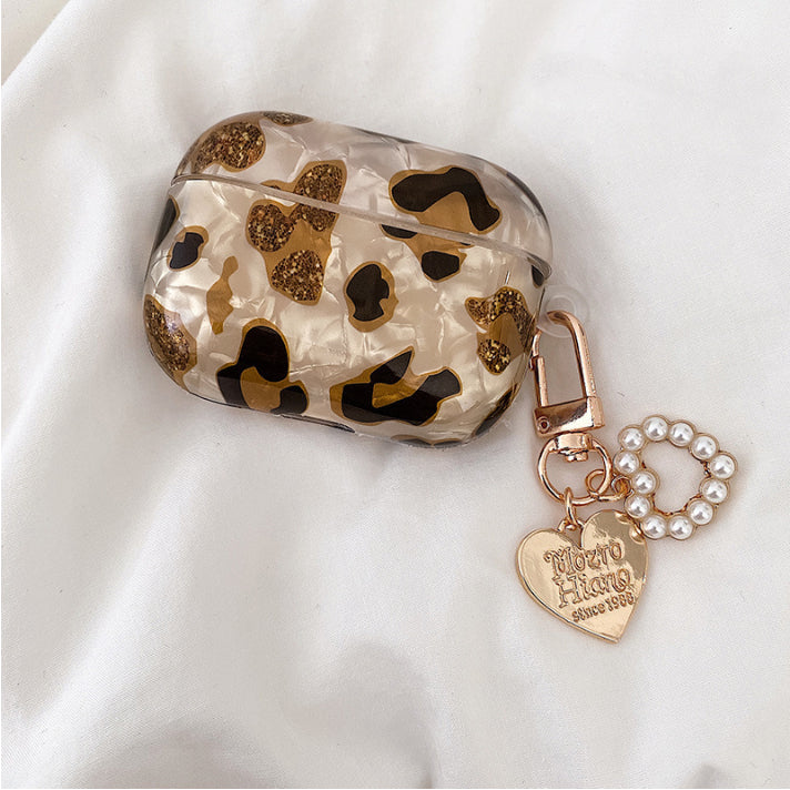 Couverture de protection du casque Bluetooth Leopard Print