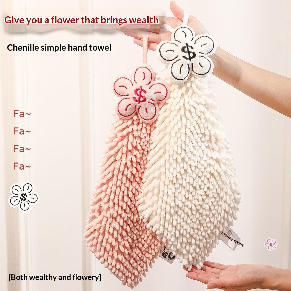 Chenille Suspension de serviette à main créative mignon