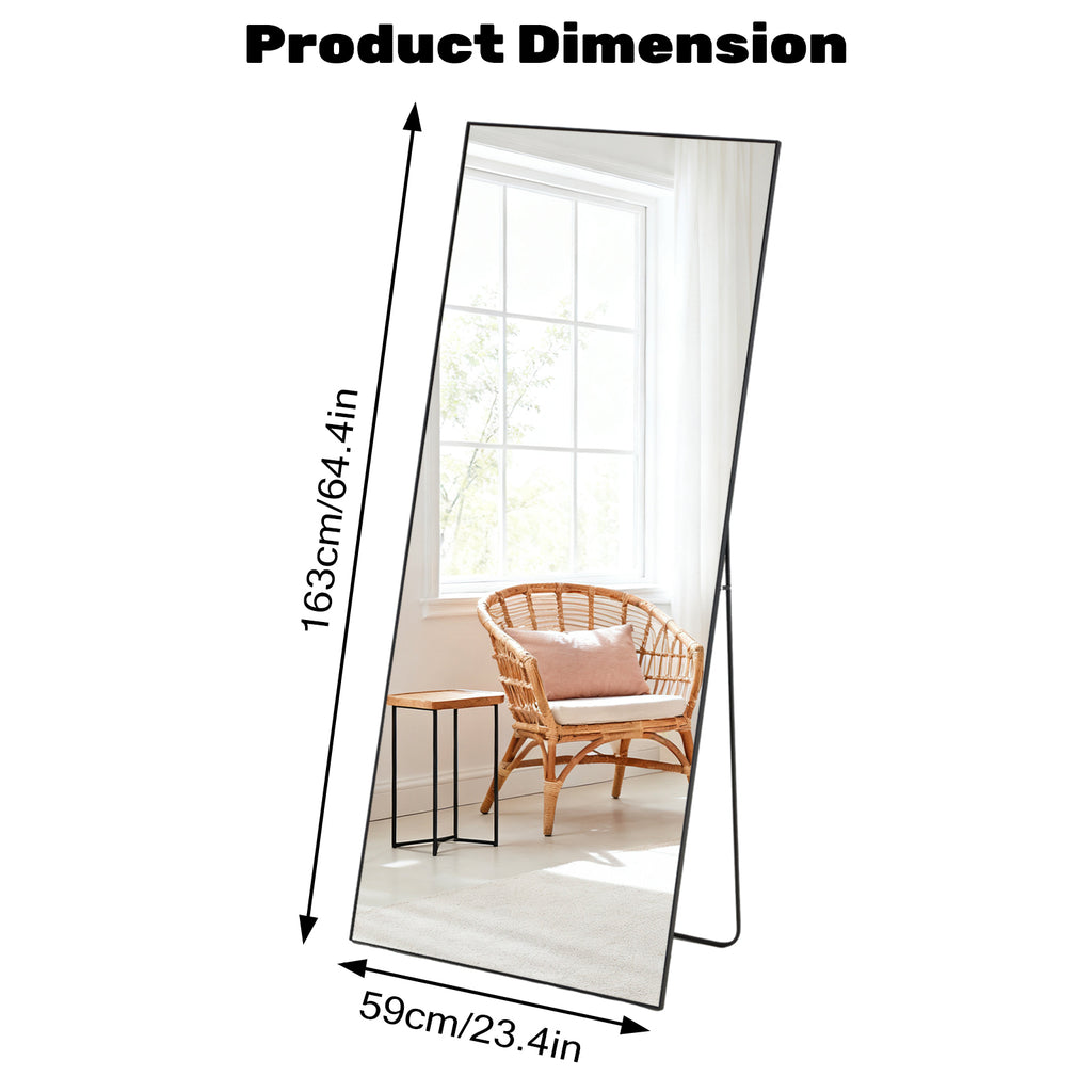 Rectangle Miroir pleine longueur