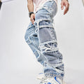 Commerce extérieur Rétro Casual Bionic Denim Homme Mode américaine Loose Pantalons High Street
