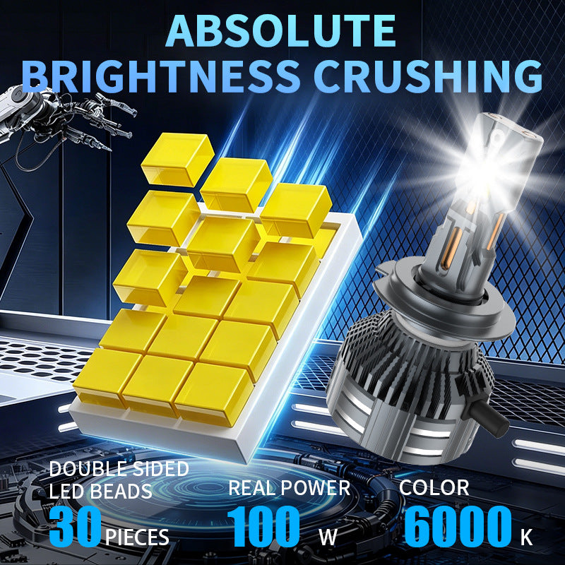 Full Decoding Car phare LED 9005 High Low Beam Ampoule LED Universal H4 H7 phare automatique