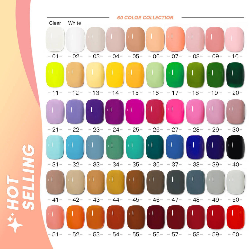 Une bouteille Une couleur tendance Gel couleur solide Nail polonais
