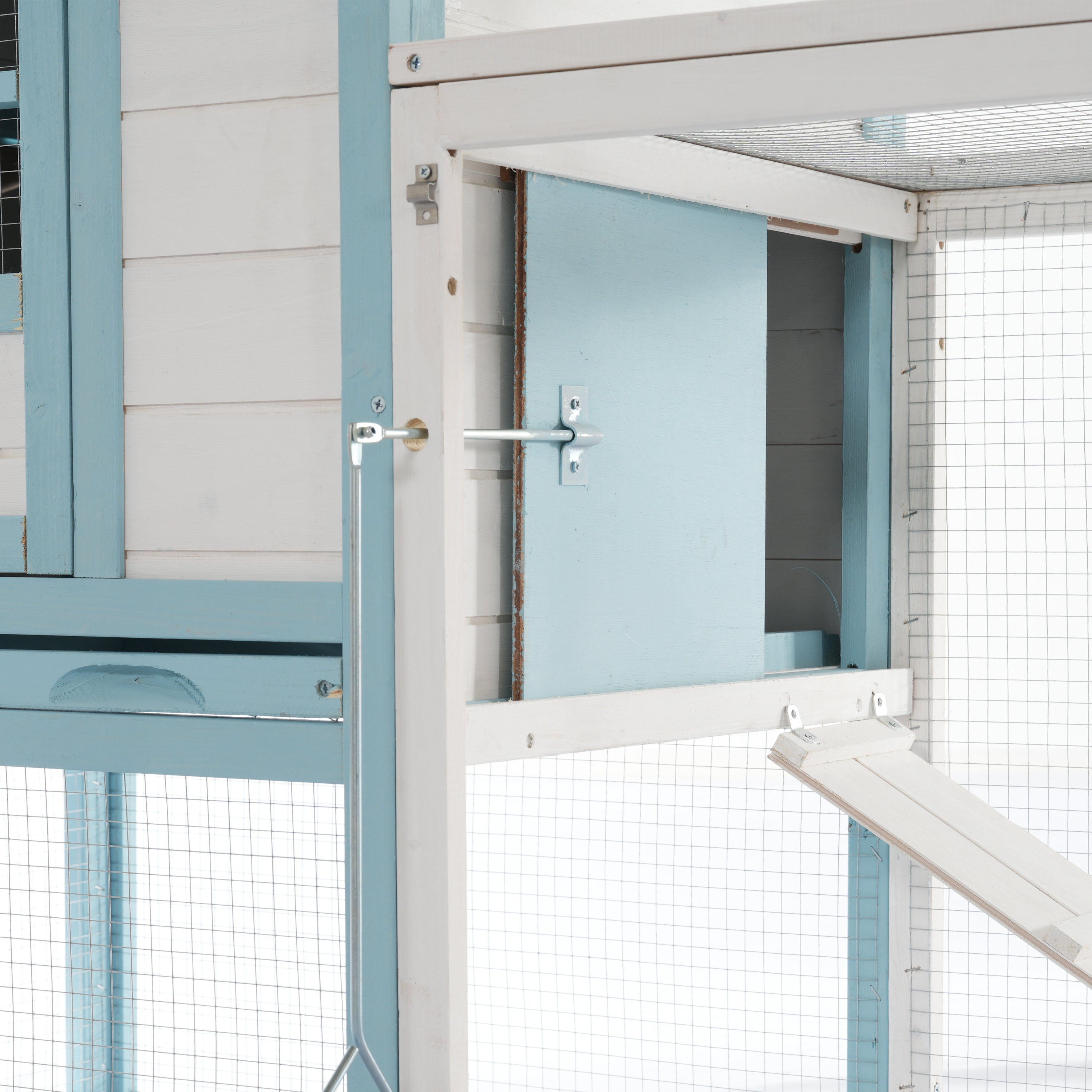Coop grand poulet en bois avec double boîte de nidification