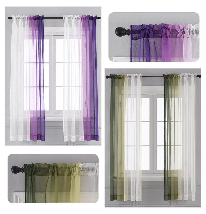 Gauche et droite Gradient Couleur Rideau de fenêtre produit fini