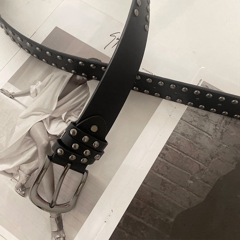 Ceinture vintage de style punk polyvalent pour femmes